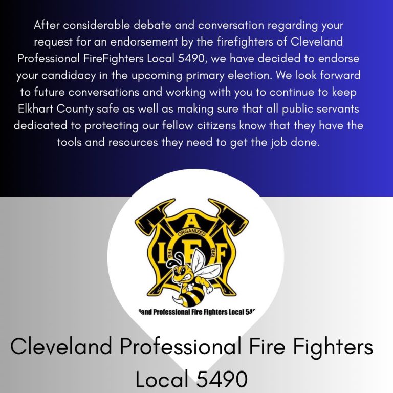 Cleveland Firefighters Union endorses Brian Dickerson for Council
